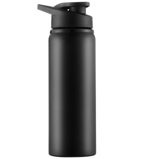 700ml Sport-Trinkflasche aus Edelstahl – Lifestyle-Foto mit Größenvergleich